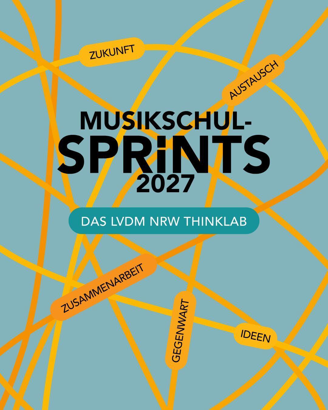 Gezeigt wird ein Flyer der Veranstaltung Musikschul-Sprints